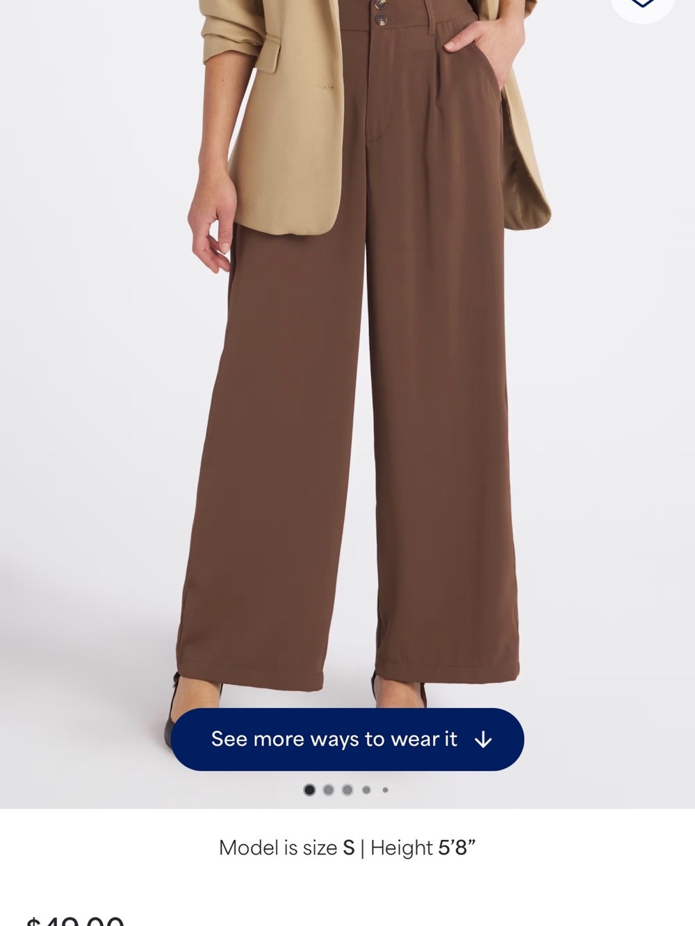 DICTIONARY Lolita Wide Leg Pant Brown XL